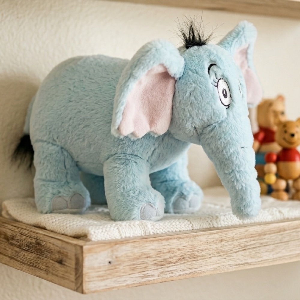 Kohl's Cares Dr.Seuss Horton Hears A Who Plush 12” Blue Elephant Stuffed Toy